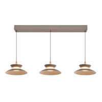 LED-HÄNGELEUCHTE Gubbio 94/150/22 cm  - Sandfarben, Design, Metall (94/150/22cm)
