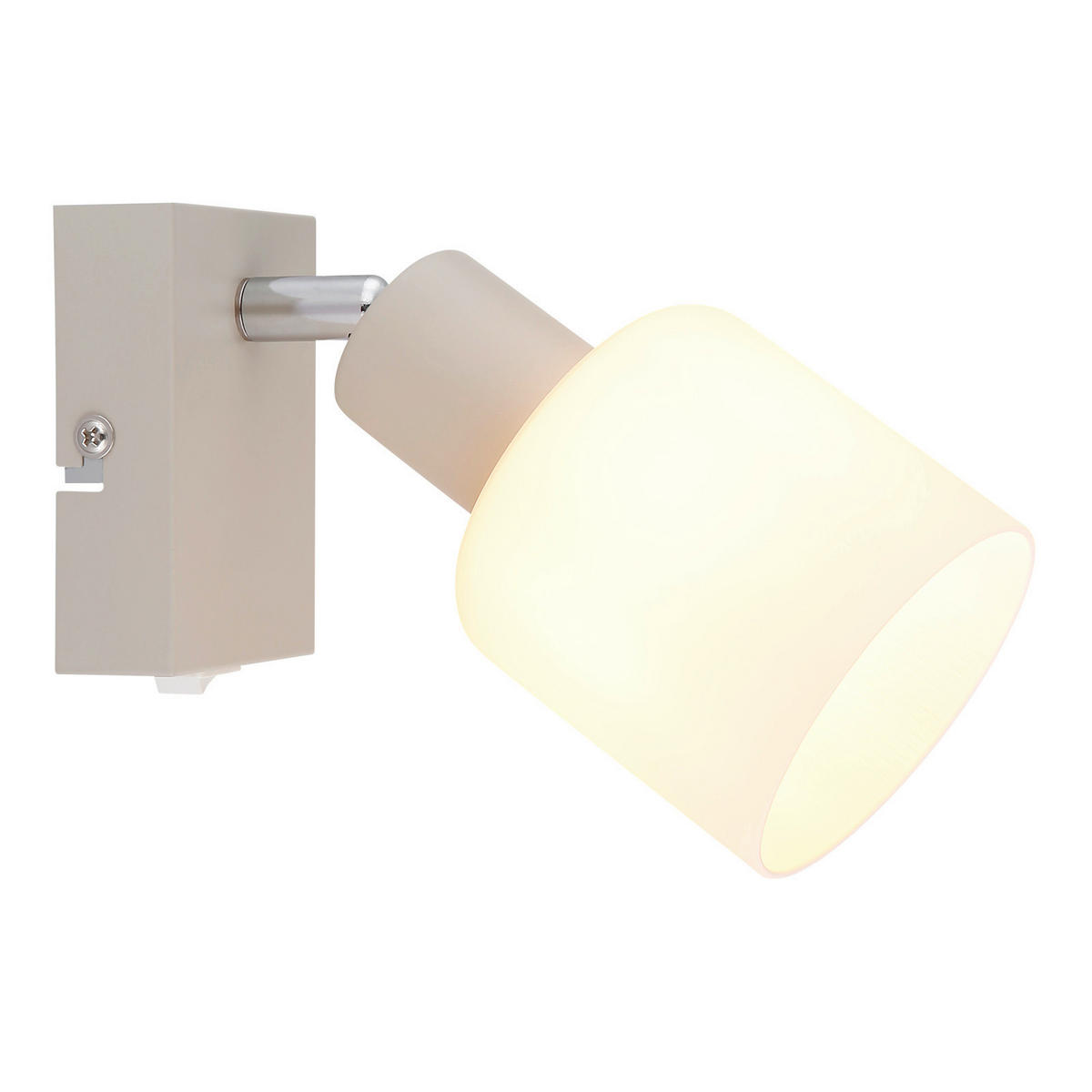 BODOVÉ SVÍTIDLO, 25 W/E14,  - bílá/barvy chromu, Basics, kov/sklo (15.3/8/15.5cm)