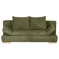 SCHLAFSOFA in Cord Grün  - Naturfarben/Grün, Konventionell, Holz/Textil (200/75/92cm) - Livetastic