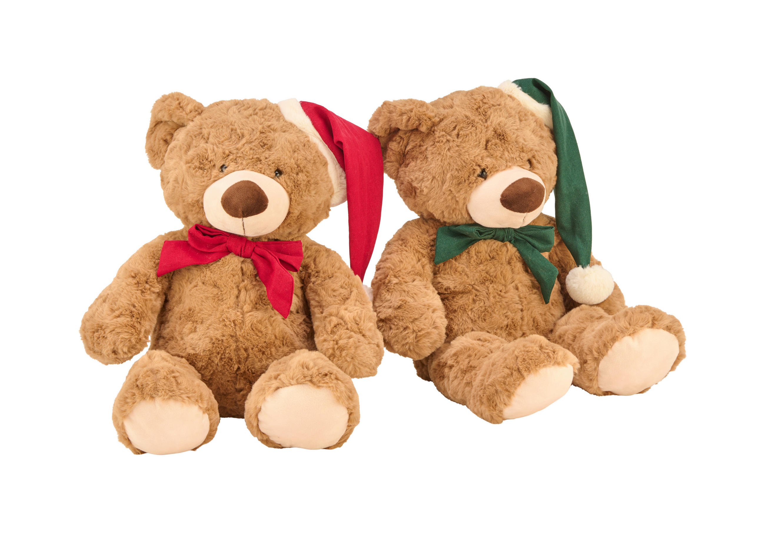 DEKOR MEDVE - barna/piros, Lifestyle, textil (35cm) - X-Mas