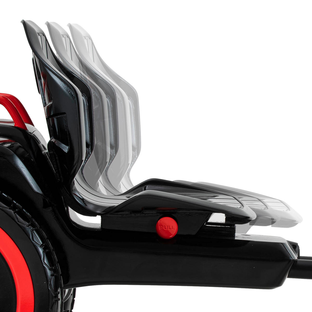 ELEKTRO-KINDERAUTO Rot, Schwarz Hochglanz  - Schwarz Hochglanz/Rot, Design, Kunststoff/Metall (62,4/58,1/99cm)