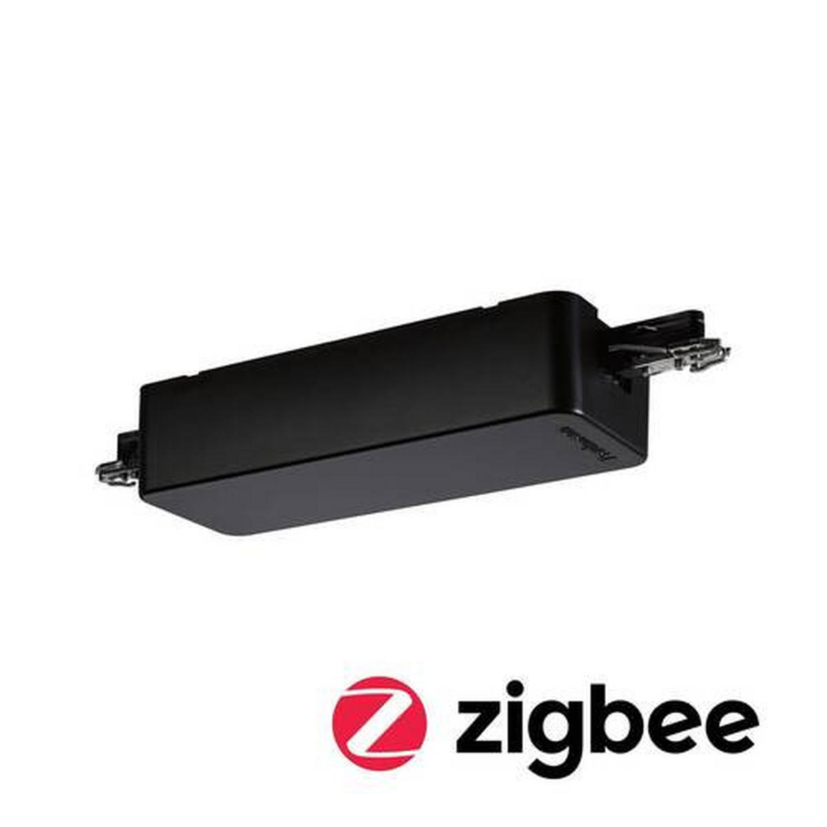 SCHIENENSYSTEM-ADAPTER URail 15,5/3,5 cm   - Schwarz, Basics, Kunststoff (15,5/3,5cm) - Paulmann