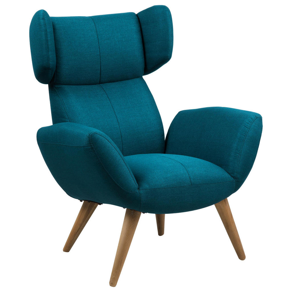 Ohrensessel In Textil Petrol Ohrensessel In Textil Petrol