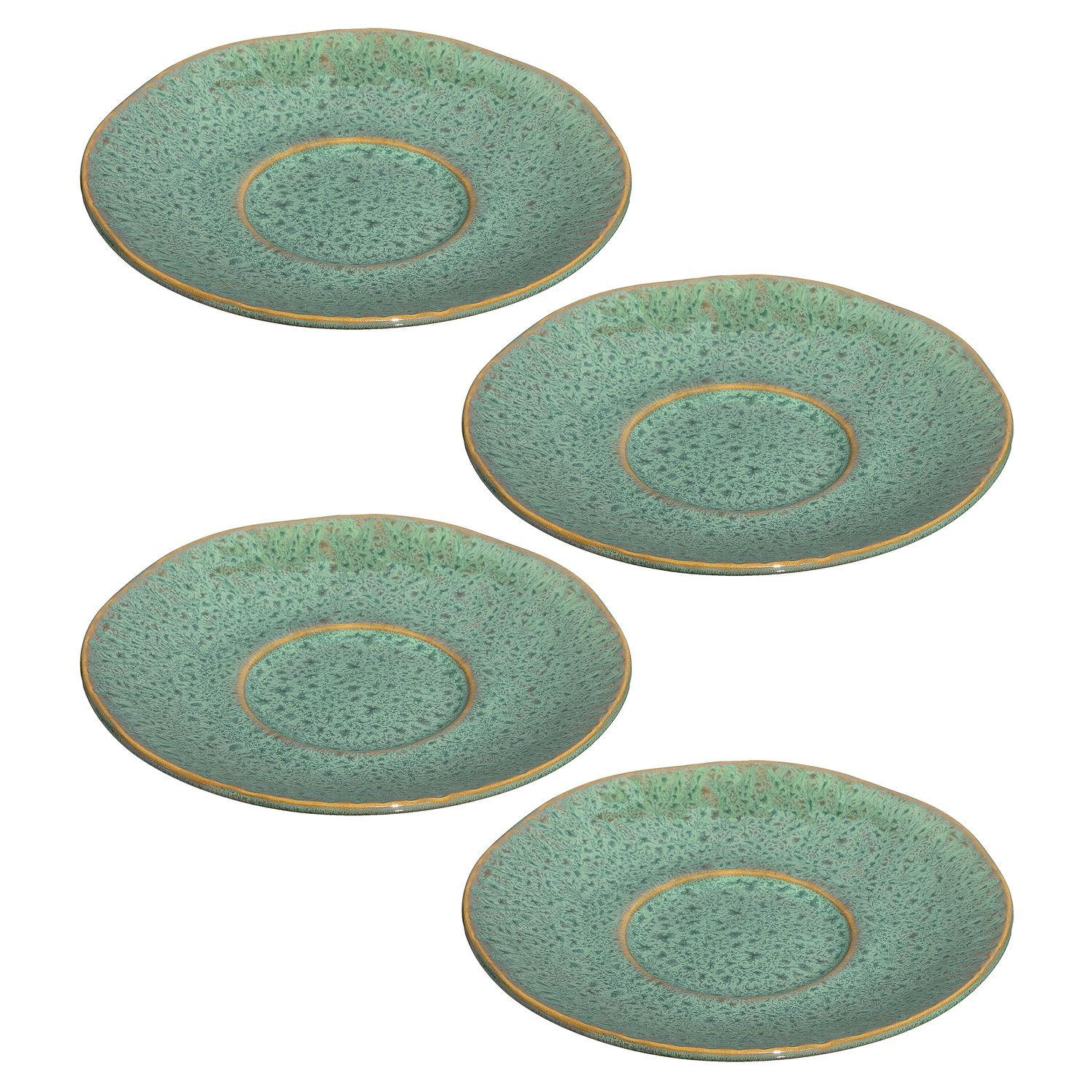 UNTERTASSENSET Matera 15 cm  - Grün, LIFESTYLE, Keramik (15cm) - Leonardo