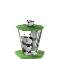 SKLENIČKA - bílá/černá, Trend, plast/sklo (120ml) - Leonardo