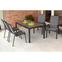 STAPELSESSEL in Metall Anthrazit, Graphitfarben  - Anthrazit/Graphitfarben, MODERN, Kunststoff/Metall (57/105/77cm) - Gardenson