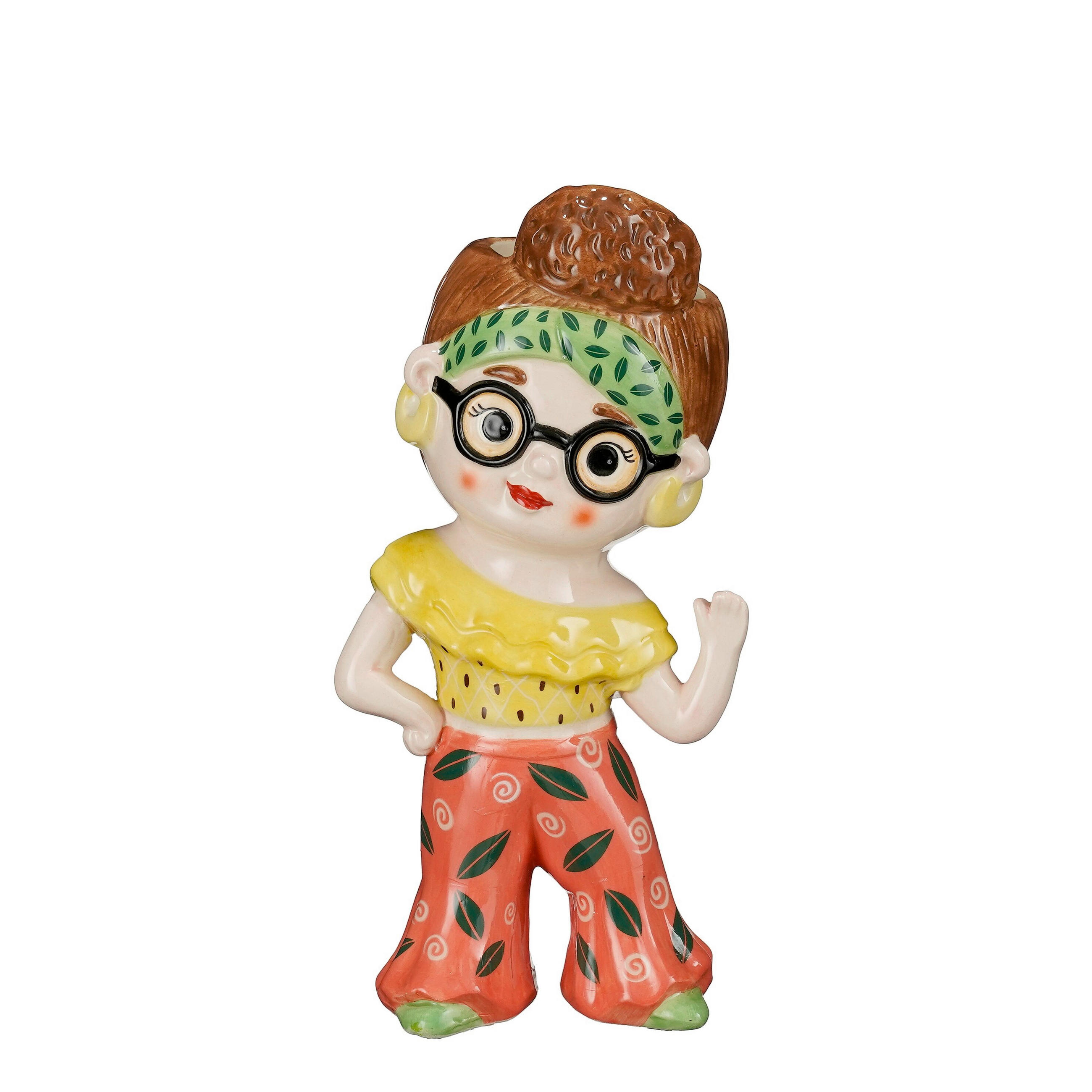 OKRASNA FIGURA ŽENSKE - rumena, Basics, keramika (11/8.5/22.5cm)