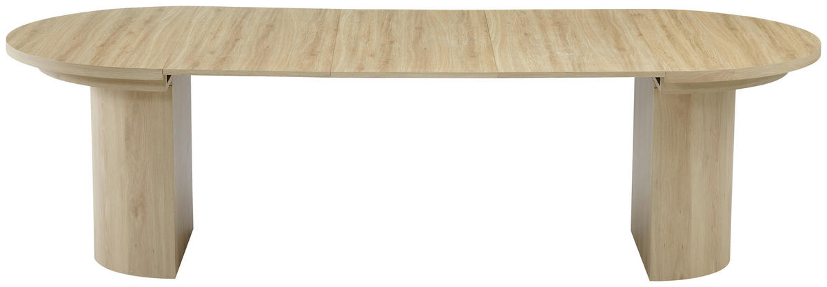 ESSTISCH 115-268/115/76 cm Nachbildung  Holzwerkstoff ausziehbar oval Eichefarben  - Eichefarben, MODERN, Holzwerkstoff (115-268/115/76cm) - P & B