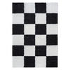 LÄUFER 80/200 cm Milano Schwarz, Weiß  - Schwarz/Weiß, Basics, Kunststoff/Textil (80/200cm)