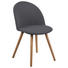 STUHL Dunkelgrau - Eichefarben/Dunkelgrau, Design, Holz/Textil (49/83,5/54,5cm) - Carryhome STUHL Dunkelgrau - Eichefarben/Dunkelgrau, Design, Holz/Textil (49/83,5/54,5cm) - Carryhome