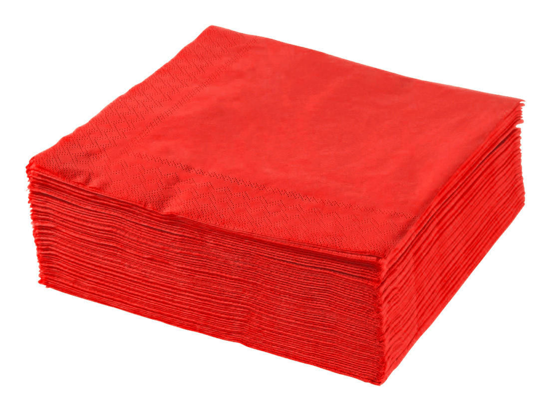 SALVETA 40/40 cm   - crvena, Konvencionalno, papir (40/40cm) - Xxxlpack