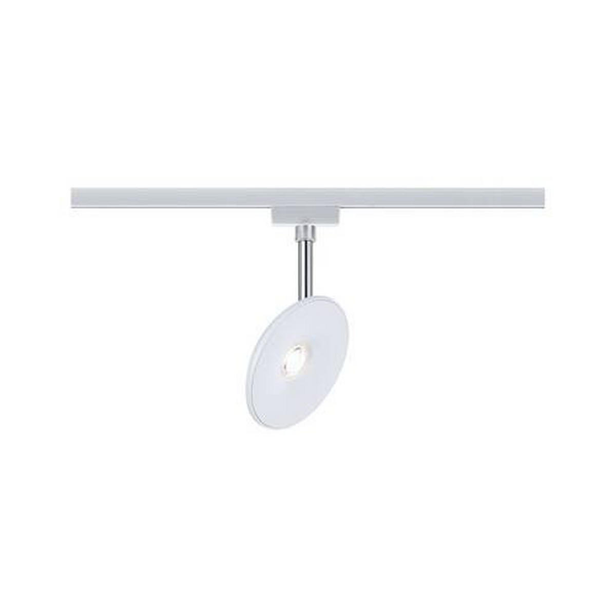 SCHIENENSYSTEM-HÄNGELEUCHTE - Chromfarben/Weiß, Basics, Kunststoff (11,98/18,3/3,2cm) - Paulmann