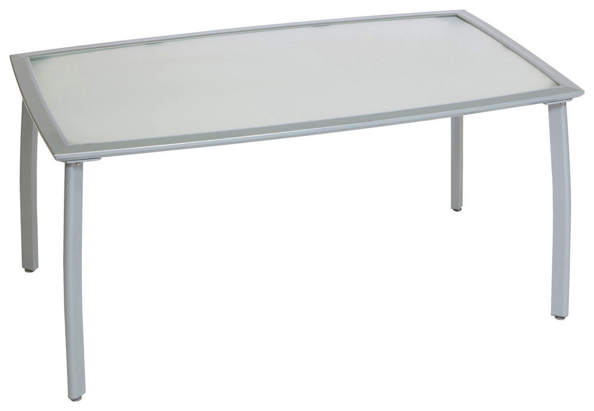 GARTENSET Aluminium  - Silberfarben/Schwarz, MODERN, Textil/Metall - Gardenson