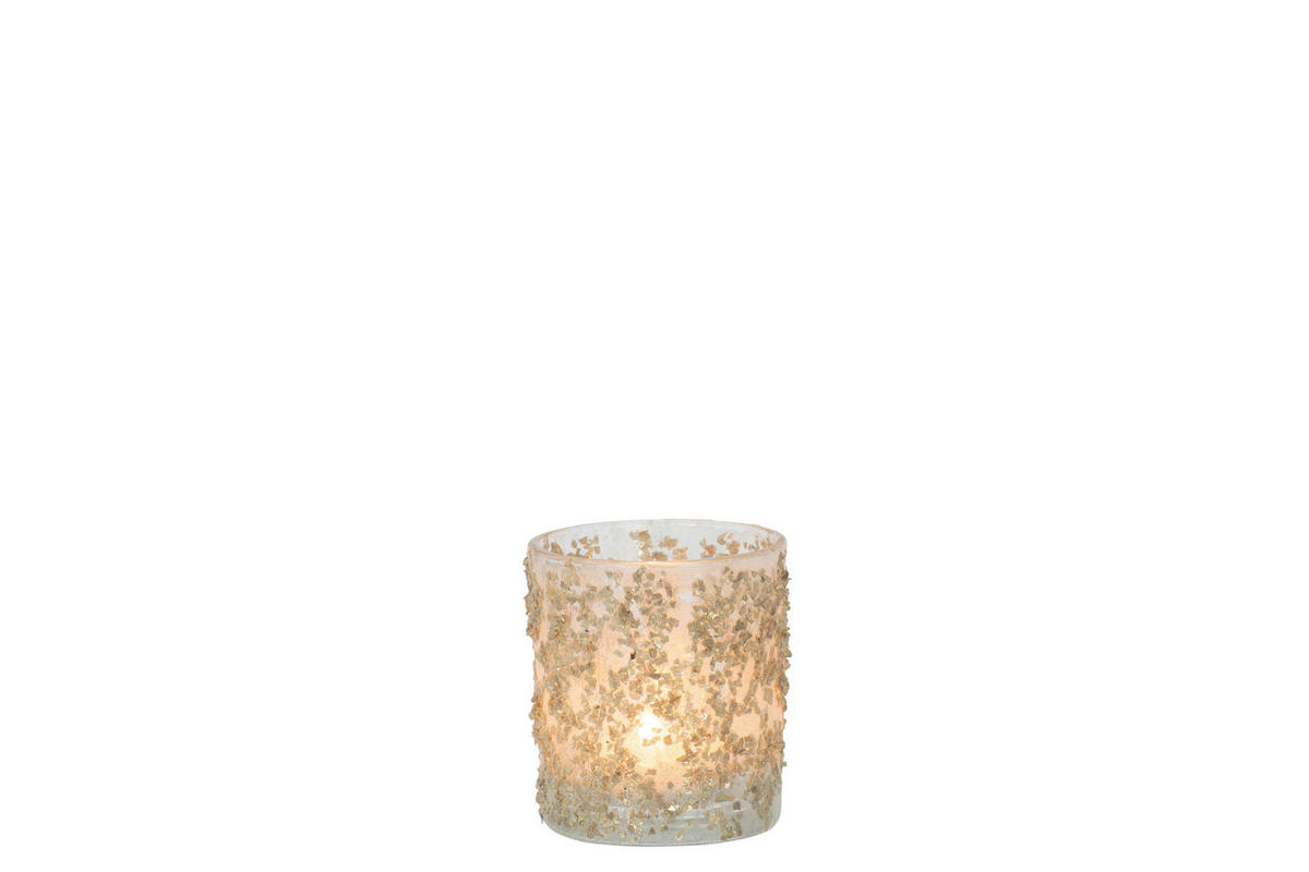 TEELICHTHALTER - Champagner, Basics, Glas (7/7/8cm)