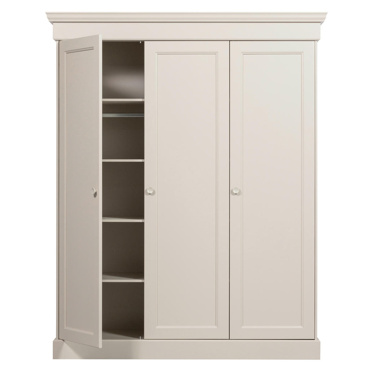 DREHTÜRENSCHRANK 171/212/63 cm,  in Grau, 3-türig  - Grau, Basics, Holz (171/212/63cm) - MID.YOU