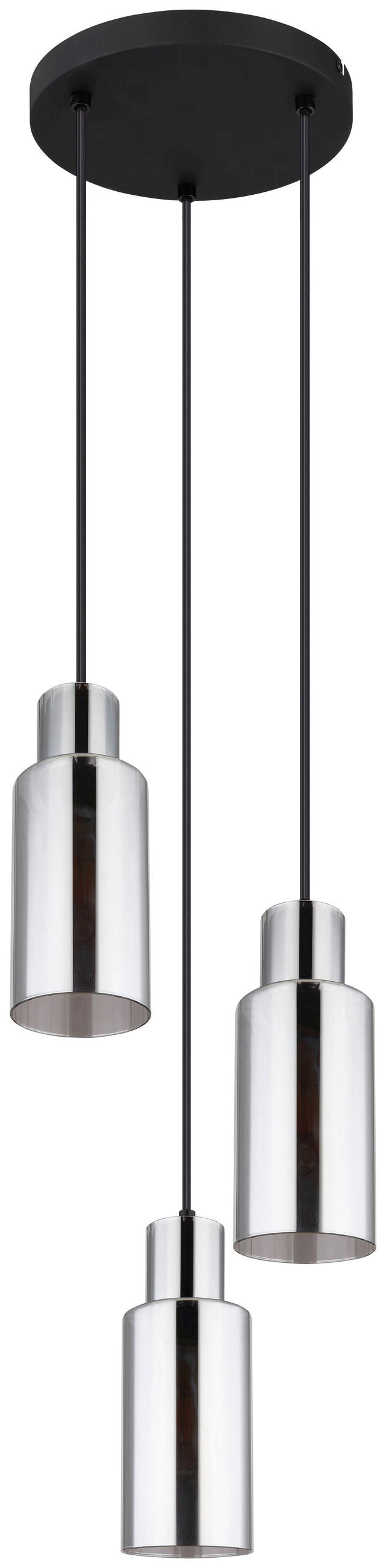 HÄNGLAMPA 32/120 cm  - svart, Basics, metall/glas (32/120cm) - Globo
