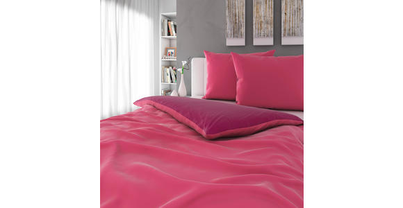 WENDEBETTWÄSCHE 200/200 cm - Pink/Beere, Basics, Textil (200/200cm) - Novel