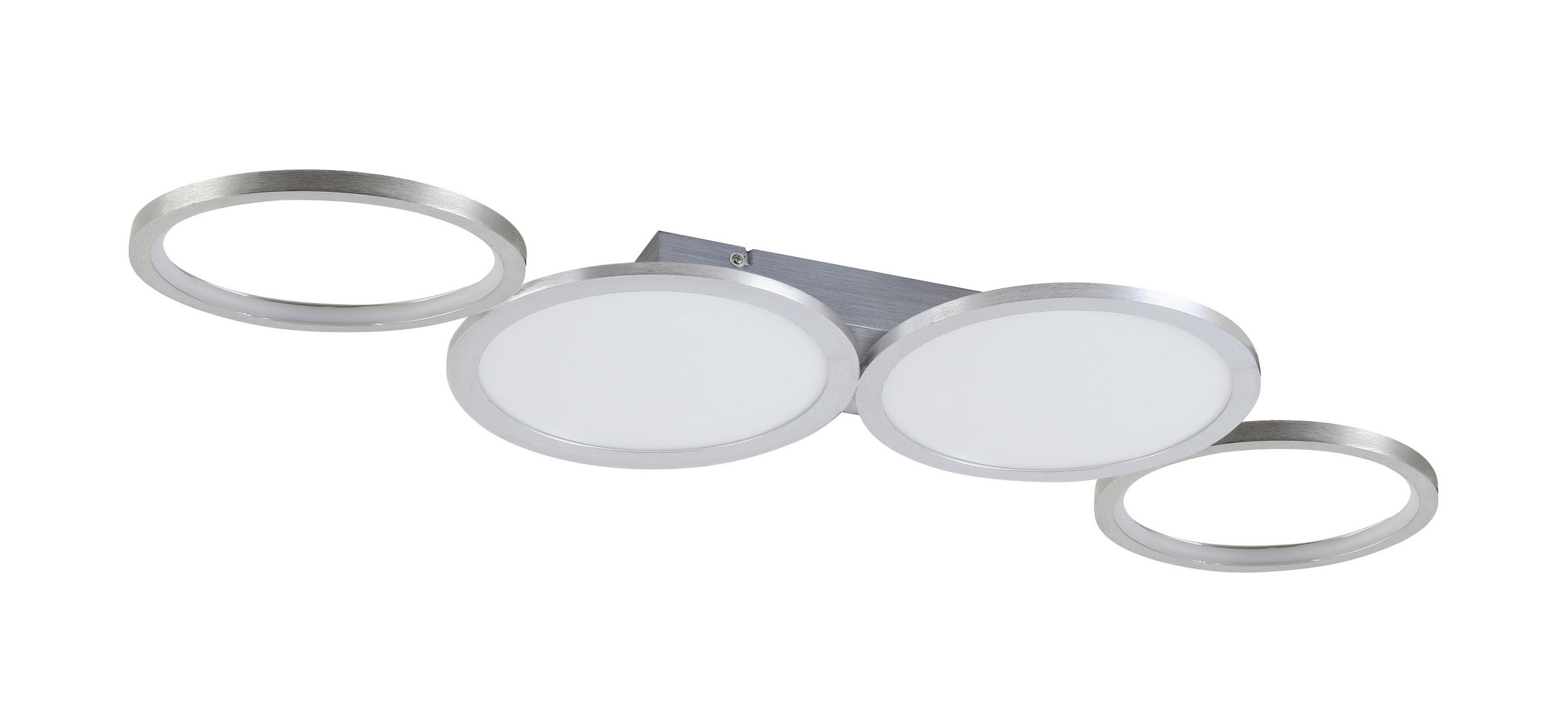 LED-TAKLAMPA 91/34/6 cm  - aluminiumfärg, Design, metall/plast (91/34/6cm) - Novel