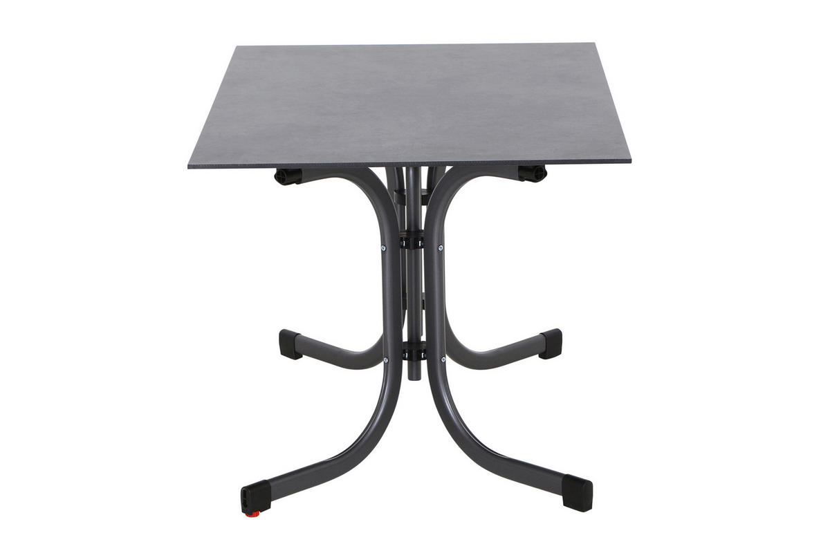 GARTENKLAPPTISCH 120/80/71 cm Metall, Kunststoff, Holzwerkstoff rechteckig  - Anthrazit, KONVENTIONELL, Holzwerkstoff/Kunststoff (120/80/71cm) - Siena Garden