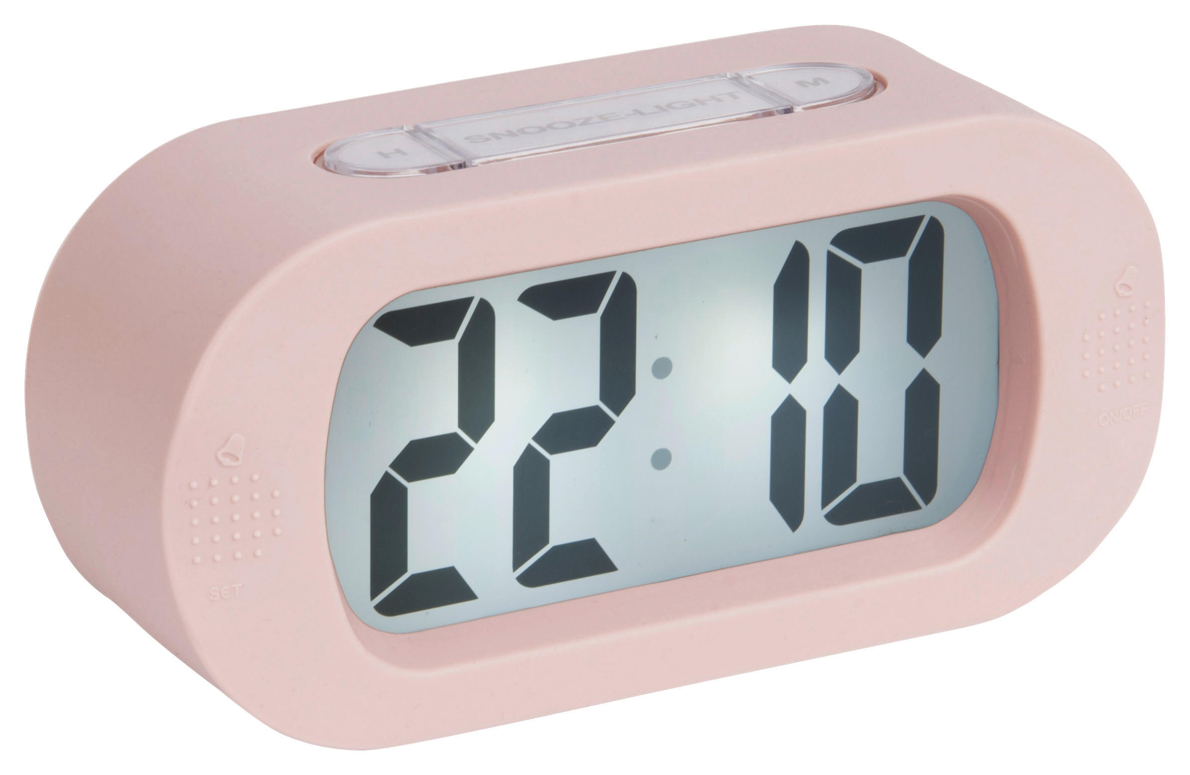 WECKER Gummy Pink 14/7/5 cm  - Pink, Basics, Kunststoff (14/7/5cm) - Karlsson