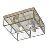 TAKLAMPA Pisa 25/25/10 cm  - mässingsfärgad, Basics, metall/glas (25/25/10cm)