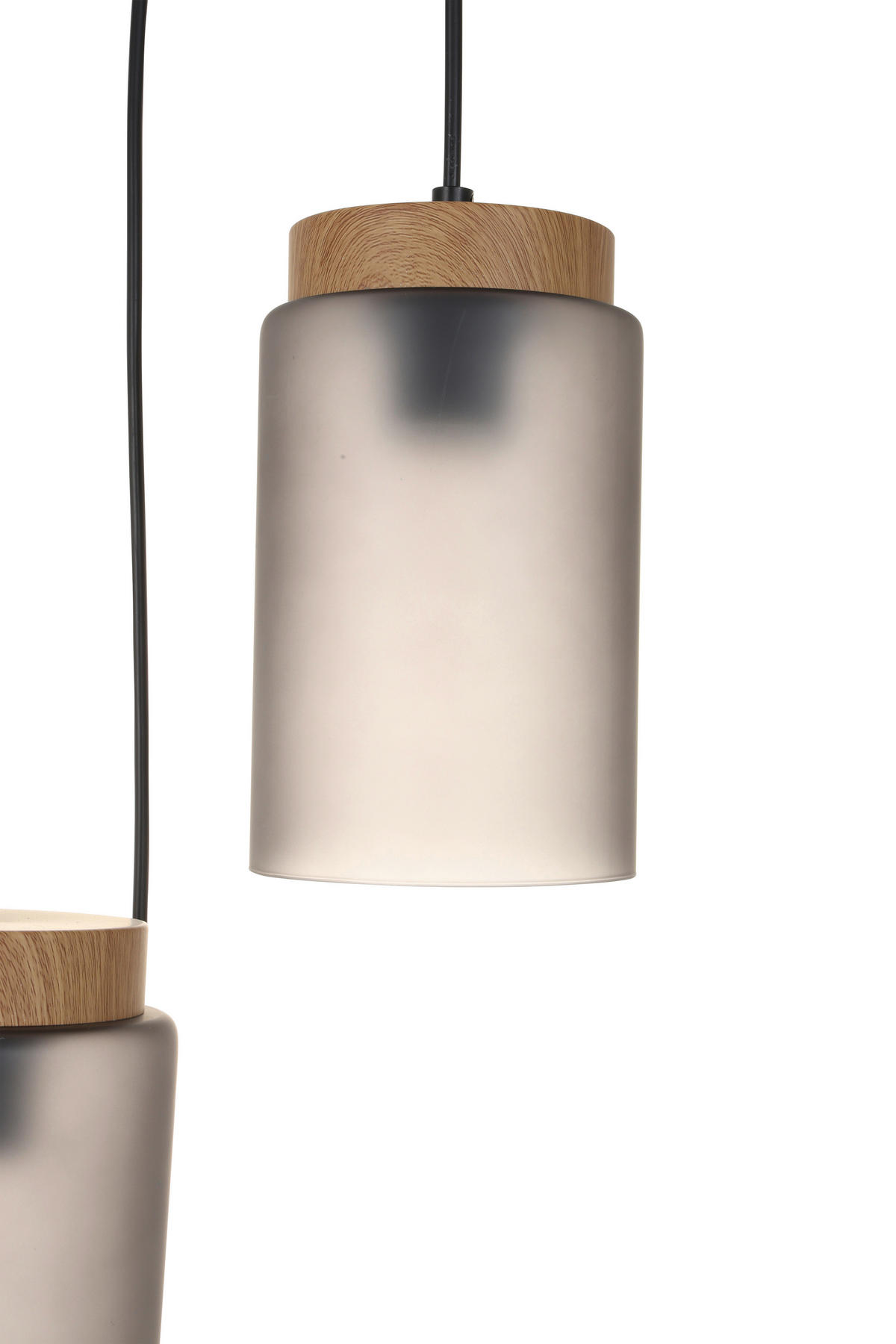 HÄNGELEUCHTE 29/120 cm    - Schwarz/Grau, Trend, Glas/Metall (29/120cm) - Novel