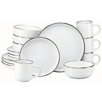 KOMBINIRANI SERVIS  Nordic Festive Weiss  - zlate barve/bela, Basics, keramika - Creatable