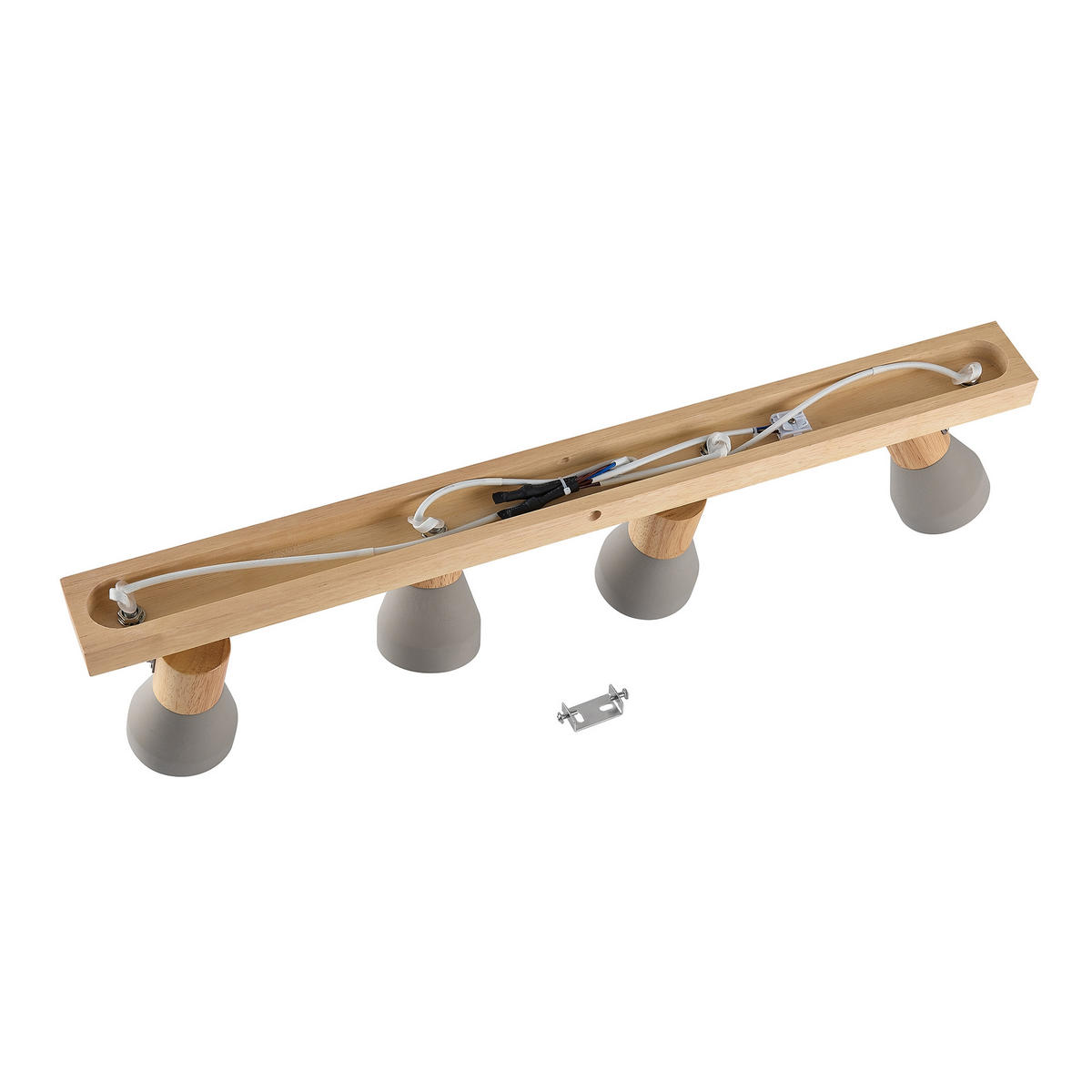 STRAHLER Alina 77/7,2/12,3 cm  - Eschefarben/Grau, Natur, Holz/Stein (77/7,2/12,3cm) - Novel