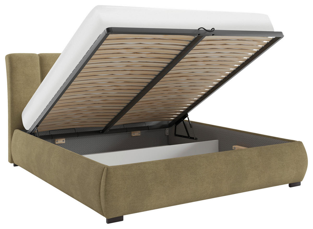 POLSTERBETT 140/200 cm  in Braun  - Braun, Modern, Holz/Holzwerkstoff (140/200cm) - MID.YOU