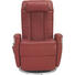 MASSAGESESSEL Kombination Echtleder/Lederlook Lederlook Rot - Chromfarben/Rot, Design, Leder/Textil (102/77/70cm) - Cantus