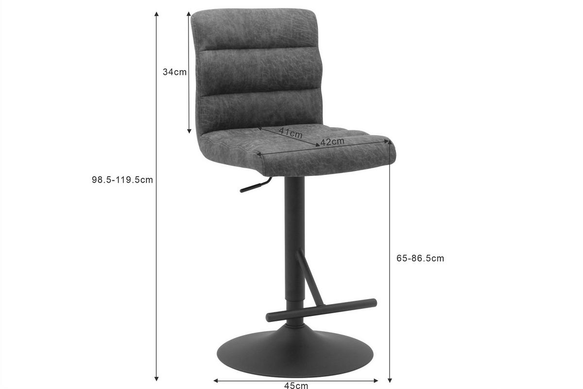 BARHOCKER in Schwarz, Beige  - Beige/Schwarz, MODERN, Textil/Metall (42/99.5/53cm) - Livetastic