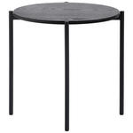 BEISTELLTISCH 43/43/40 cm Schwarz rund  - Schwarz, Trend, Holzwerkstoff/Metall (43/43/40cm) - Carryhome