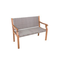 GARTENBANK 60/90/120 cm Eukalyptusholz   - Braun/Grau, MODERN, Holz/Kunststoff (60/90/120cm) - Gardenson