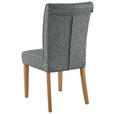 STUHL in Holz, Textil Dunkelgrau  - Dunkelgrau/Eichefarben, Natur, Holz/Textil (48/97/60,5cm) - Moderano