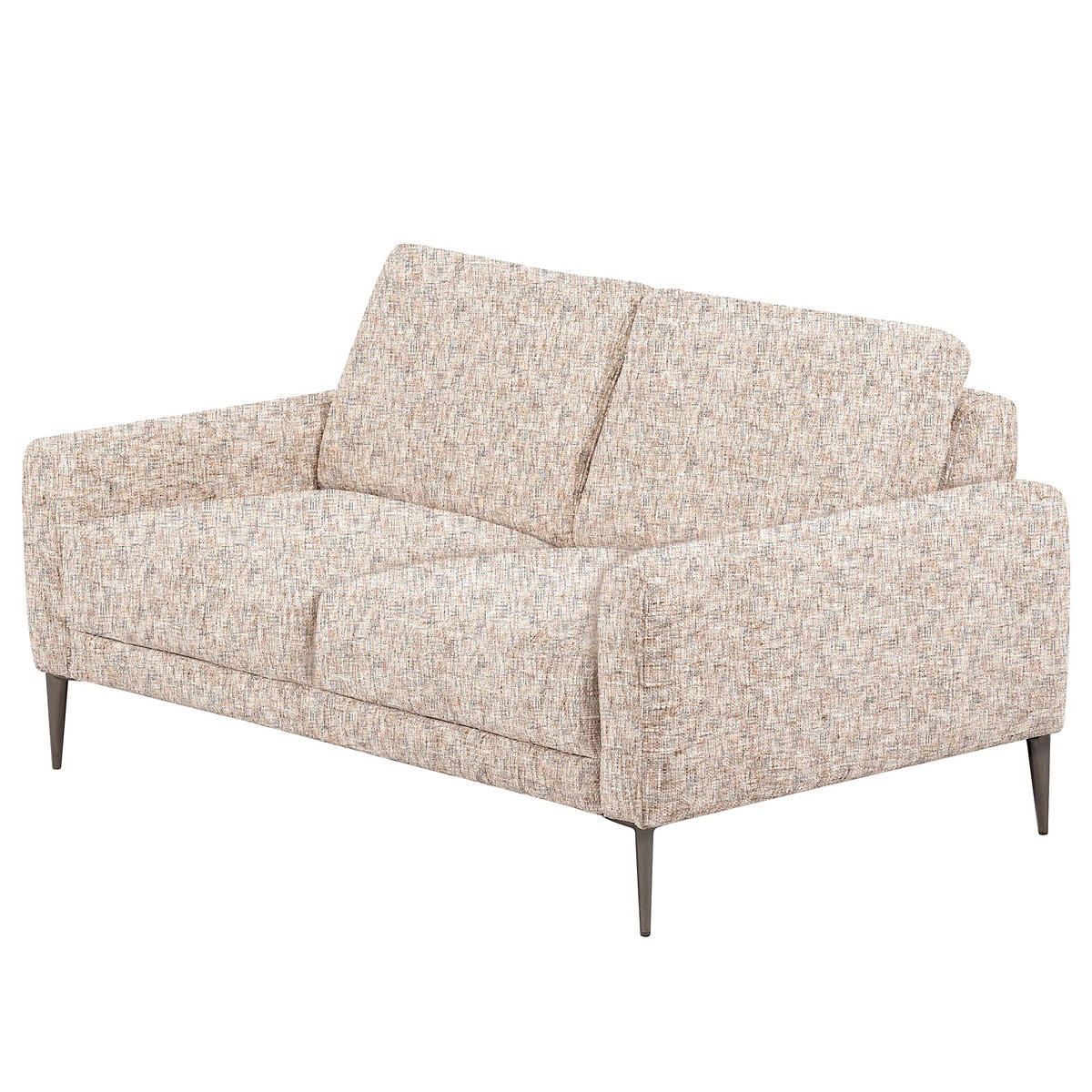 2-SITZER-SOFA Webstoff Blau, Gelb, Rot, Weiss  - Blau/Weiss, Design, Textil/Metall (157/85/92cm) - Livetastic