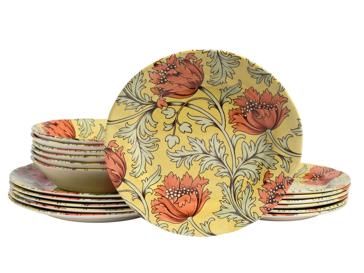 TAFELSERVICE Florentina 18-teilig  - Multicolor, Basics, Keramik - Creatable