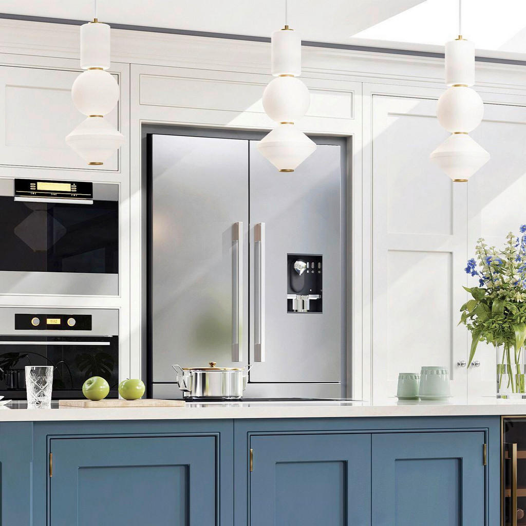 Thumbnail - Elstead Lighting Led-Hängeleuchte Alora Mood, Gold, Metall, Glas, F, 49.30 cm, RoHS, CE, höhenverstellbar, Lampen & Leuc...