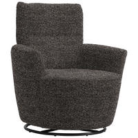 SESSEL in Chenille, Flachgewebe Dunkelgrün, Dunkelgrau  - Dunkelgrün/Dunkelgrau, Design, Textil/Metall (81/92/84cm) - Xora