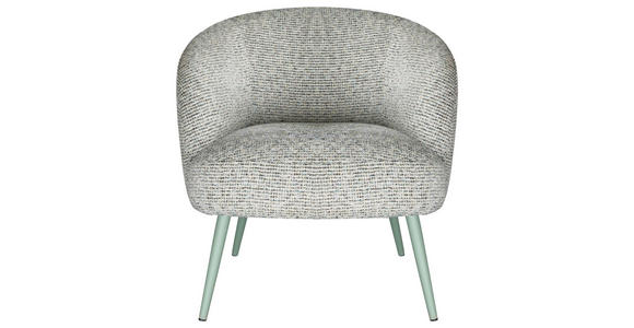 SESSEL in Webstoff Grün  - Grün, Design, Textil/Metall (70/75/73cm) - Carryhome