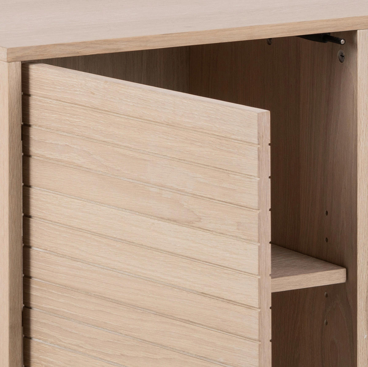 KOMMODE 135,4/80/40 cm  in Eichefarben  - Weiss/Eichefarben, Design, Holzwerkstoff (135,4/80/40cm) - Livetastic