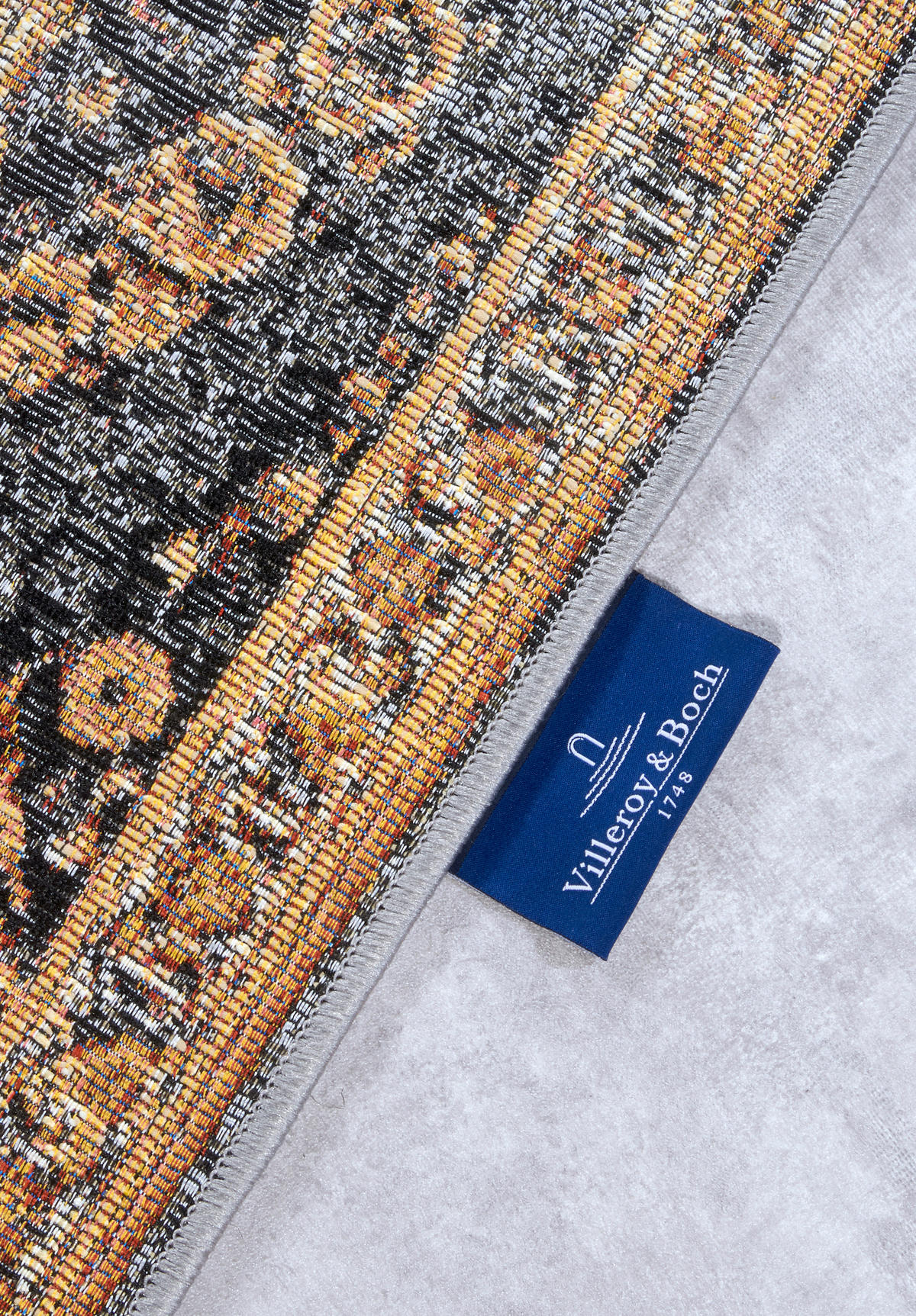 OUTDOORTEPPICH 160/235 cm Kollektion 1767 Anthrazit, Goldfarben  - Anthrazit/Goldfarben, Design, Kunststoff (160/235cm) - Villeroy & Boch