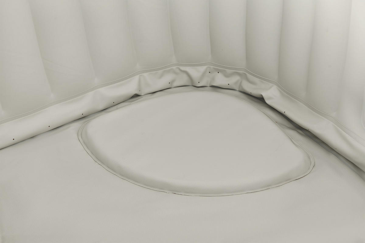 WHIRLPOOL MSPA URBAN VITO 185/185/68 cm  - Grau, KONVENTIONELL, Leder/Kunststoff (185/185/68cm)