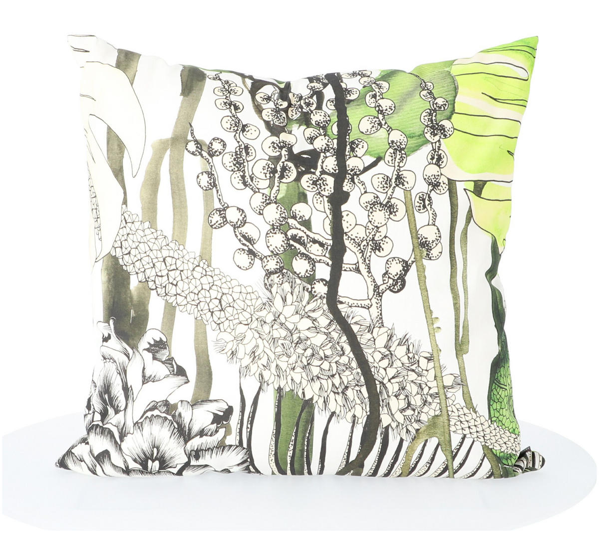ZIERKISSEN Somnia 60/60 cm  - Schwarz/Weiß, Basics, Kunststoff (60/60cm) - Jan Kurtz
