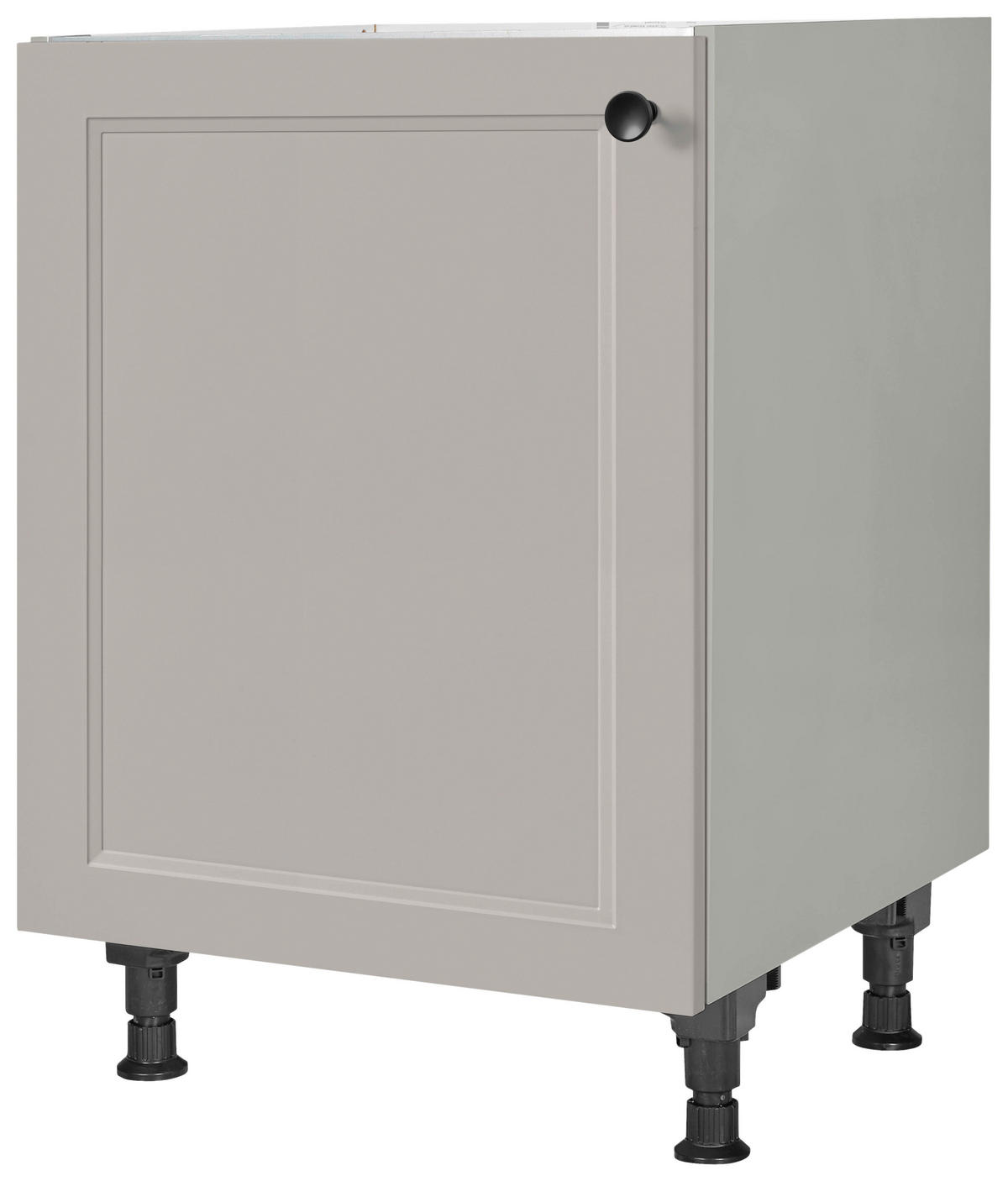 SPÜLENUNTERSCHRANK 60/87/56 cm  in Grau  - Schwarz/Grau, MODERN, Holzwerkstoff/Metall (60/87/56cm) - Nobilia