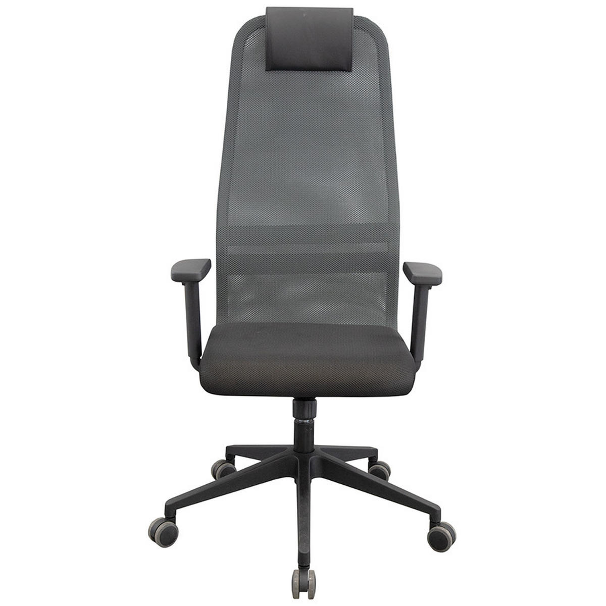 STOLICA OKRETNA  siva, crna  metal, tekstil  - siva/crna, Konvencionalno, metal/tekstil (68/118-130/71cm)