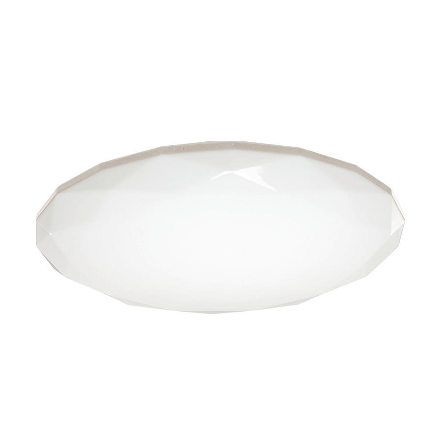 LED MENNYEZETI LÁMPA - fehér, Basics, műanyag/fém (41/7,5cm)