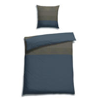 BETTWÄSCHE 2-teilig Satin 155/220 cm  - Blau, Basics, Textil (155/220cm) - Florella