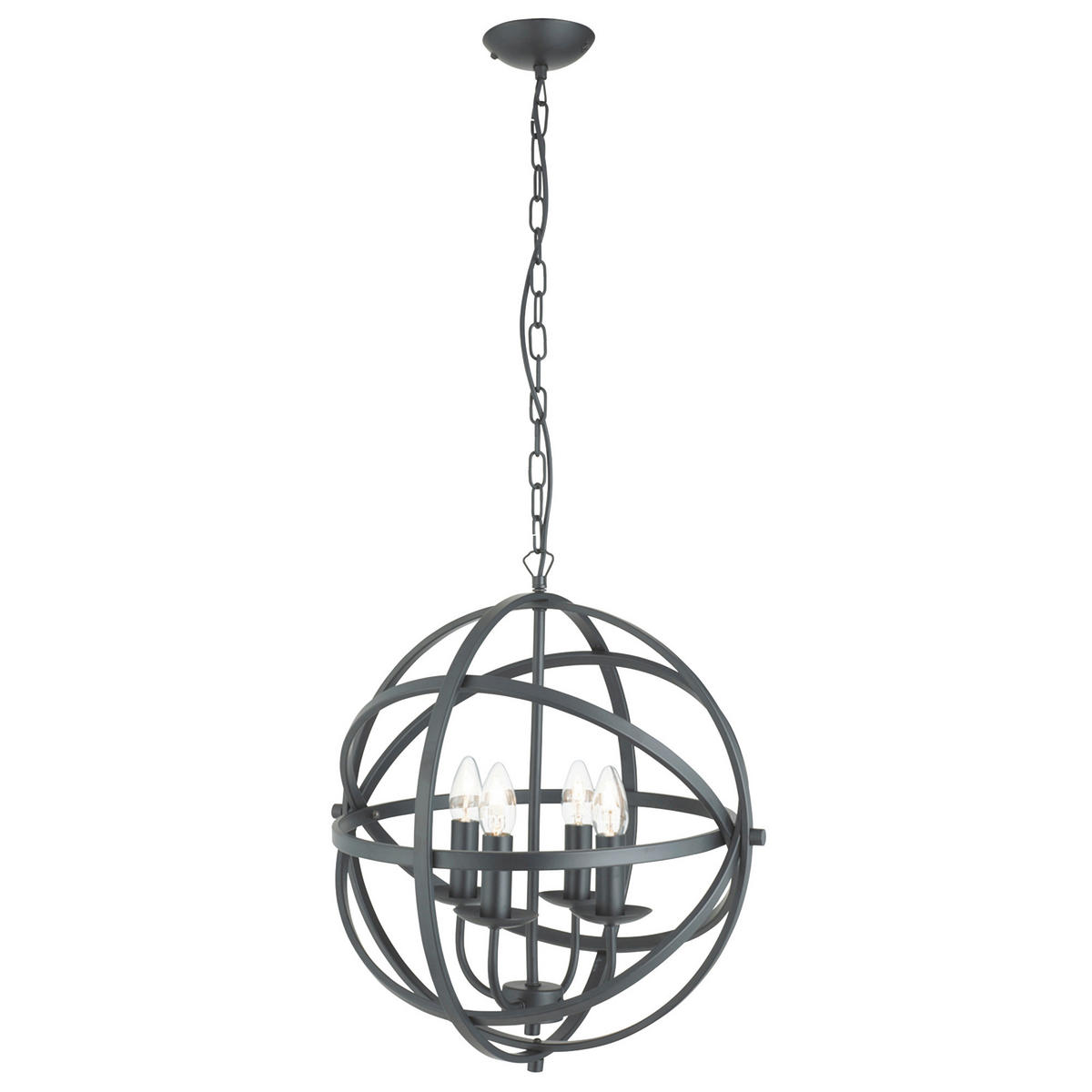 HÄNGELEUCHTE Orbit 46/116 cm   - Schwarz, KONVENTIONELL, Metall (46/116cm) - Searchlight