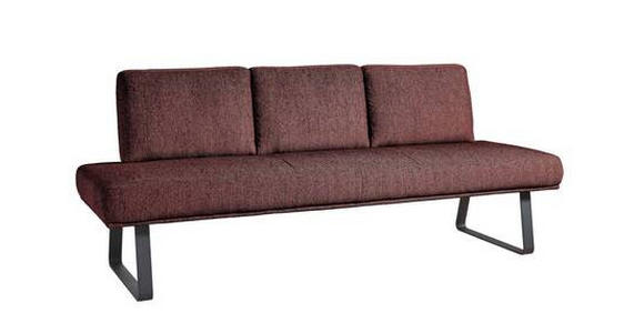 SITZBANK 224/92/78 cm in Rosa - Schwarz/Rosa, Design, Textil/Metall (224/92/78cm) - Dieter Knoll