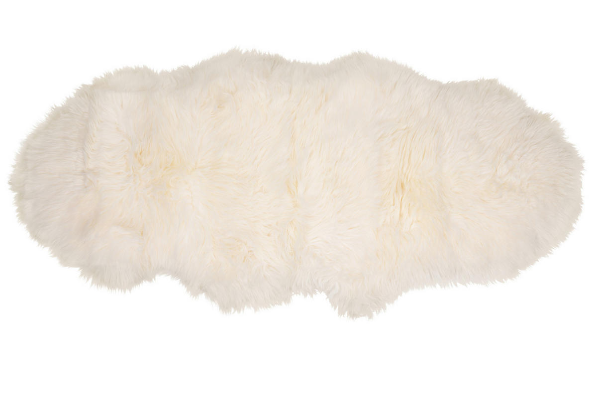 OVČJA KOŽA  Albany     65/145 cm    tkano  bela  - bela, Trend, krzno (65/145cm) - Linea Natura
